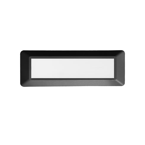 LED WALL RECTANGLE LUMINAIRE DARK GREY 230V AC IP65 4W 3000K 290LM RA80 SLIM31NDG