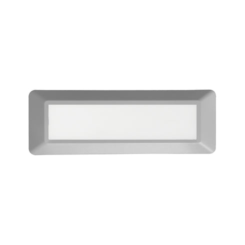 LED WALL RECTANGLE LUMINAIRE GREY 230V AC IP65 4W 3000K 290LM RA80 SLIM31N