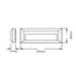 LED WALL RECTANGLE LUMINAIRE WHITE 230V AC IP65 2W 3000K 100LM RA80 SLIM32NW