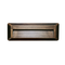 LED WALL RECTANGLE LUMINAIRE RUST 230V AC IP65 2W 3000K 100LM RA80 SLIM32NR