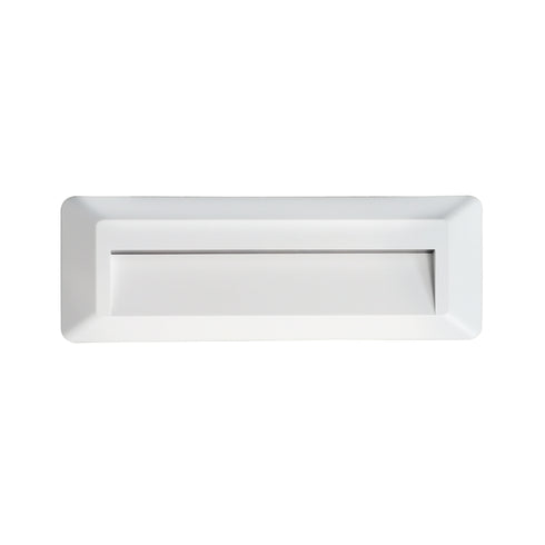 LED WALL RECTANGLE LUMINAIRE WHITE 230V AC IP65 2W 3000K 100LM RA80 SLIM32NW