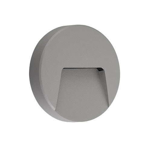 LED WALL ROUND LUMINAIRE GREY 230V AC IP65 3W 3000K 200LM RA80 SLIM41