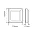 LED WALL SQUARE LUMINAIRE WHITE 230V AC IP65 4W 3000K 270LM RA80 SLIM51NW