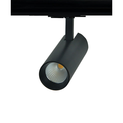 SAND BLACK LED TRACK LUMINAIRE 10W 3000K 1-PHASE 36° 1000LM 230V AC Ra80 Φ55*153MM 5YRS SOLINE1030B2