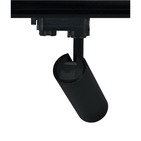 SAND BLACK LED TRACK LUMINAIRE 10W 3000K 3-PHASE 36° 1000LM 230V AC Ra80 Φ55*153MM 5YRS SOLINE1030B4