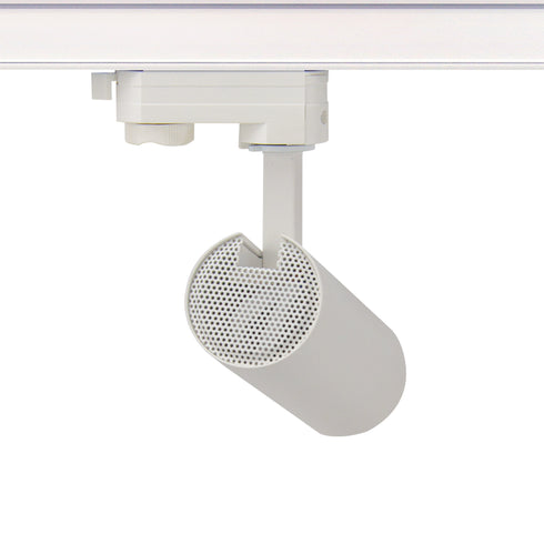 SAND WHITE LED TRACK LUMINAIRE 10W 4000K 3-PHASE 36° 1050LM 230V AC Ra80 Φ55*153MM 5YRS SOLINE1040W4