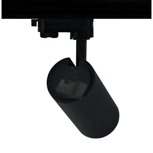 SAND BLACK LED TRACK LUMINAIRE 27W 3000K 3-PHASE 36° 3120LM 230V AC Ra80 Φ74*170MM 5YRS SOLINE2730B4