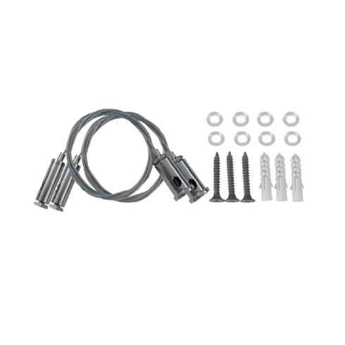 HANGING KIT FOR PROFILE WITH 1PC STEEL WIRE 2m & INSTALLATION ACCESSORIES SWAL