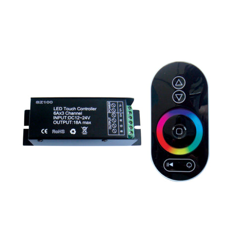 POWER RGB LED CONTROLLER 18A 216W/12V 432W/24V RFTOUCH REMOT SZ100-TOUCH