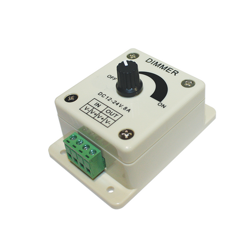 WALL MINI LED DIMMER 8A 96W/12V 192W/24V T1