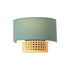 ^WALL F/S 1X14 NISYROS VERAMAN FABRIC + RATTAN 25X18X13CM