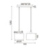 ΚΡΕΜΑΣΤΟ Φ/Σ 2ΧΕ27 CHIOS ΚΡΕΜ ΥΦΑΣΜΑ+ΞΥΛΟ 50X22XH130CM TF20862PC