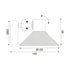 WALL-MOUNTED F/S 1XE14 PALOMA WHITE METALLIC 16X13X9CM