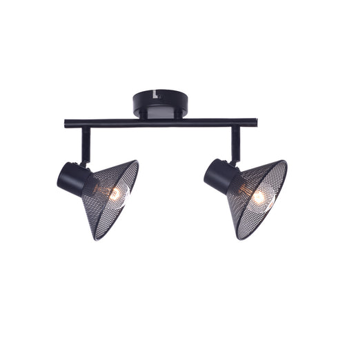 WALL FIXTURE 2X14 PALOMA BLACK METALLIC 32X13X19CM