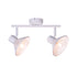 WALL FIXTURE 2X14 PALOMA WHITE METALLIC 32X13X19CM