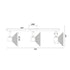 WALL FIXTURE 3X14 PALOMA BLACK METALLIC 53X13X19CM