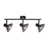 WALL FIXTURE 3X14 PALOMA BLACK METALLIC 53X13X19CM