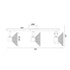 WALL-MOUNTED F/S 3XE14 PALOMA WHITE METALLIC 53X13X19CM