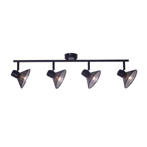 WALL-MOUNTED F/S 4X14 PALOMA BLACK METALLIC 75X13X19CM