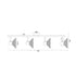 WALL-MOUNTED F/S 4XE14 PALOMA WHITE METALLIC 75X13X19CM