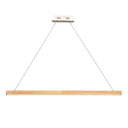 PENDANT F/S LED 13W 3000K 1300LM CANELA WOOD+WHITE MET/CO 83.5X8XH100CM