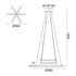 ΚΡΕΜΑΣΤΟ Φ/Σ LED 27W 3000K 2850LM CANELA ΞΥΛΟ+ΛΕΥΚΟ ΜΕΤ/ΚΟ D56XH100CM TNK299LED27P