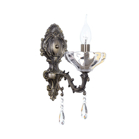 ΕΠΙΤΟΙΧΙΟ Φ/Σ 1ΧΕ14 ΜΕΤΑΛΛΙΚΟ ΜΠΡΟΝΖΕ+ΚΡΥΣΤΑΛΛΟ 35Χ13Χ25CM SARTO TNK854531W