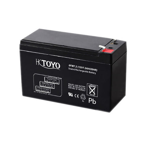 ΜΠΑΤΑΡΙΑ 12V 7.2Ah TOYO (SECURITY/ALARM) TO127SEC