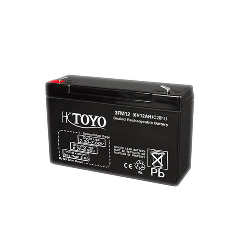 ΜΠΑΤΑΡΙΑ 6V 12Ah TOYO TO612