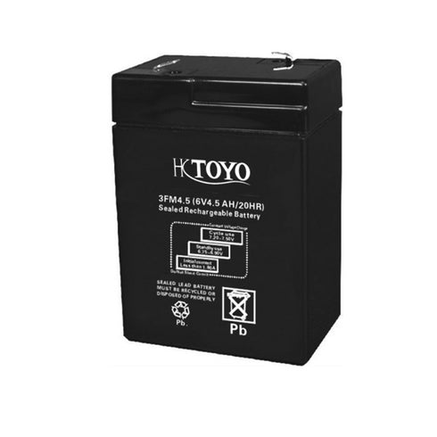 ΜΠΑΤΑΡΙΑ 6V 4.5Ah TOYO TO64