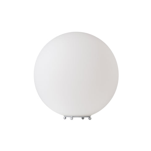 ^FLOOR F/S 1X27 WHITE GLASS+PLASTIC Φ35X35CM LUNA