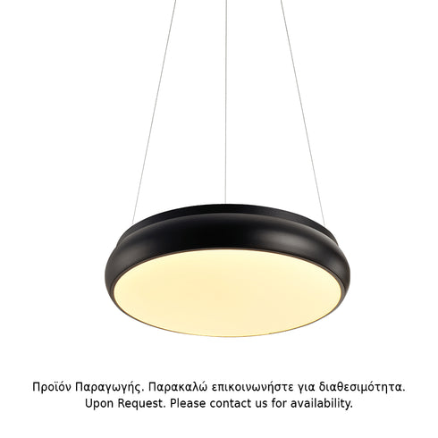 ΚΡΕΜΑΣΤΟ Φ/Σ LED 32W 2560LM 3000K ΜΑΥΡΟ ΜΕΤ/ΚΟ D40XH140CM KALLISTA V27LEDP40BK