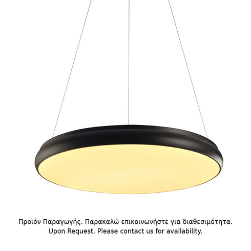 ΚΡΕΜΑΣΤΟ Φ/Σ LED 70W 5600LM 3000K ΜΑΥΡΟ ΜΕΤ/ΚΟ D80XH130CM KALLISTA V27LEDP80BK