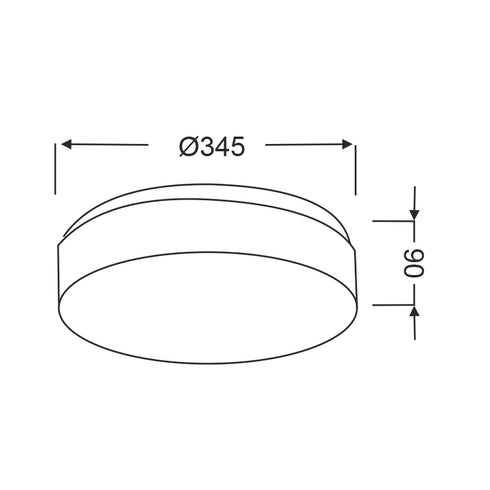 ΠΛΑΦΟΝΙΕΡΑ ΛΕΥΚΟ ΓΥΑΛΙ 2x40W Φ34 PARFAIT V287071C34