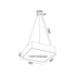 ΚΡΕΜΑΣΤΟ Φ/Σ LED 40W 3200LM 3000K ΛΕΥΚΟ ΜΕΤ/ΚΟ 48X48XH140CM EMERY V28LEDP48WH