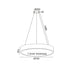 ΚΡΕΜΑΣΤΟ Φ/Σ LED 60W 4800LM 3000K ΛΕΥΚΟ ΜΕΤ/ΚΟ D75XH130CM OPTIMUS V29LEDP75WH