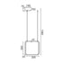 ΚΡΕΜΑΣΤΟ Φ/Σ LED 14W 3000K 1330LM ΜΑΥΡΟ ΜΕΤΑΛΛΙΚΟ 30X14XH136CM SYMETRIA V30LEDP30BK