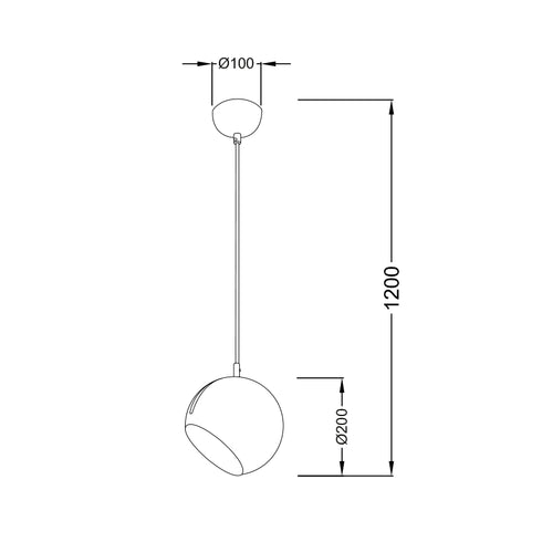 ΚΡΕΜΑΣΤΟ Φ/Σ 1ΧΕ27 ΜΕΤΑΛΛΙΚΟ ΜΑΥΡΟ Φ20ΧΗ120CM HOSTA V36037BK