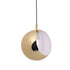 PENDANT F/S 1X27 METALLIC GOLD COPPER Φ20XΙ120CM HOSTA