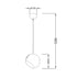 ΚΡΕΜΑΣΤΟ Φ/Σ 1ΧΕ27 ΜΕΤΑΛΛΙΚΟ ΧΡΩΜΙΟ Φ20XH120CM HOSTA V36037CH