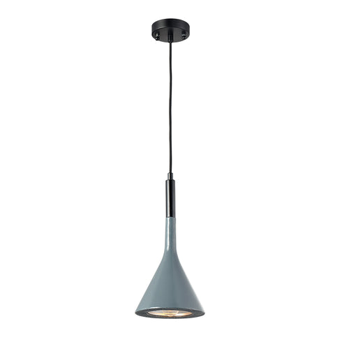 PENDANT F/S 1X14 CEMENT GRAY+BLACK WOOD Φ17.5X120CM EVEREST