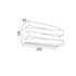 ^WALL F/S LED 12W 3000K 960LM WHITE MET/CO 20X11X9CM MILANO
