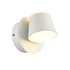 ^WALL F/S LED 8W 3000K 640LM WHITE MET/CO 12X12X13CM LUCIDO