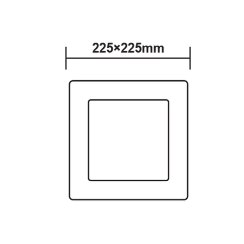 ΛΕΥΚΟ ΤΕΤΡΑΓΩΝΟ LED ΠΑΝΕΛ ΟΡΟΦΗΣ 18W 6500K 1800Lm 208x208mm 230V AC Ra80 VEKO1865SW