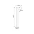 ^WHITE LIGHT VIDA 1XGU10 MAX.35W IP44 WITH COLUMN & CLEAR GLASS