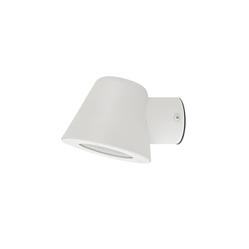 ^WHITE WALL LIGHTING VIDA 1XGU10 MAX.35W IP44 WITH CLEAR GLASS