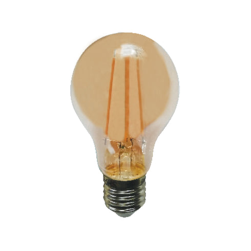 LED A60 AMBER STEP DIM E27 230V 8W 2700K 300° 760LM RA80 VINTA8WWAMSD