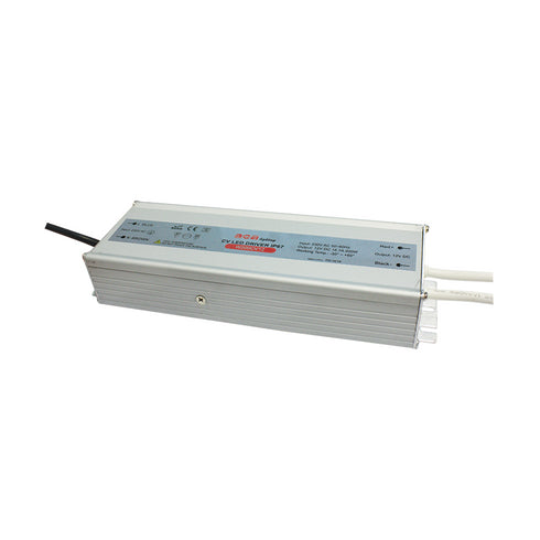 METAL CV LED DRIVER 200W 230V AC-12V DC 16.7A IP67 WITH CABLES W200CV12