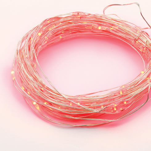 100 LED ΛΑΜΠΑΚ ΣΕΙΡΑ ΧΡΟΝΟΔΙΑΚ ΚΟΚΚΙΝΟ ΑΣΗΜΙ ΚΑΛΩΔ ΧΑΛΚΟΥ & ΜΠΑΤΑΡ 3xAA IP44 10m+10cm X01100415