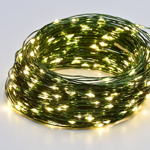 200 LED ΛΑΜΠΑΚ ΣΕΙΡΑ ΘΕΡΜΟ ΛΕΥΚ ΠΡΑΣΙΝΟ ΚΑΛΩΔ ΧΑΛΚΟΥ & ΑΝΤΑΠΤ.(6VDC) & 8ΠΡΟΓΡΑΜ. IP44 20m+3m, 600mA X01200152